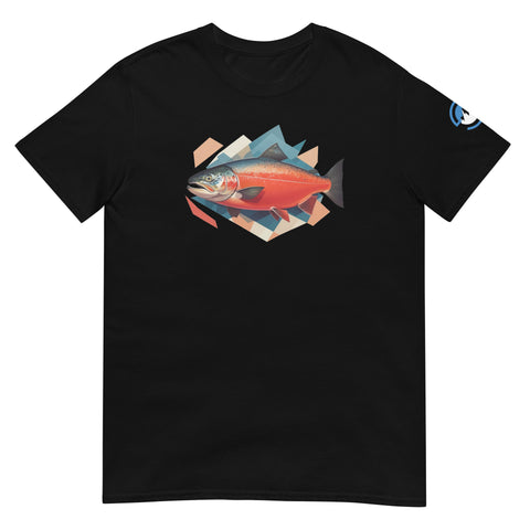 GEO Salmon Short-Sleeve Fishing T-Shirt