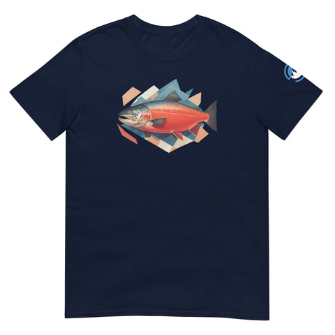 GEO Salmon Short-Sleeve Fishing T-Shirt